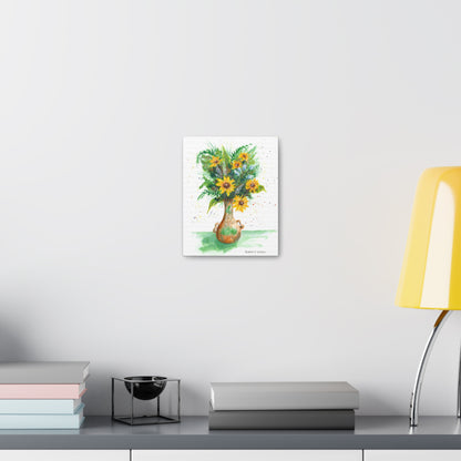 Vase With SunFlowers Canvas Print