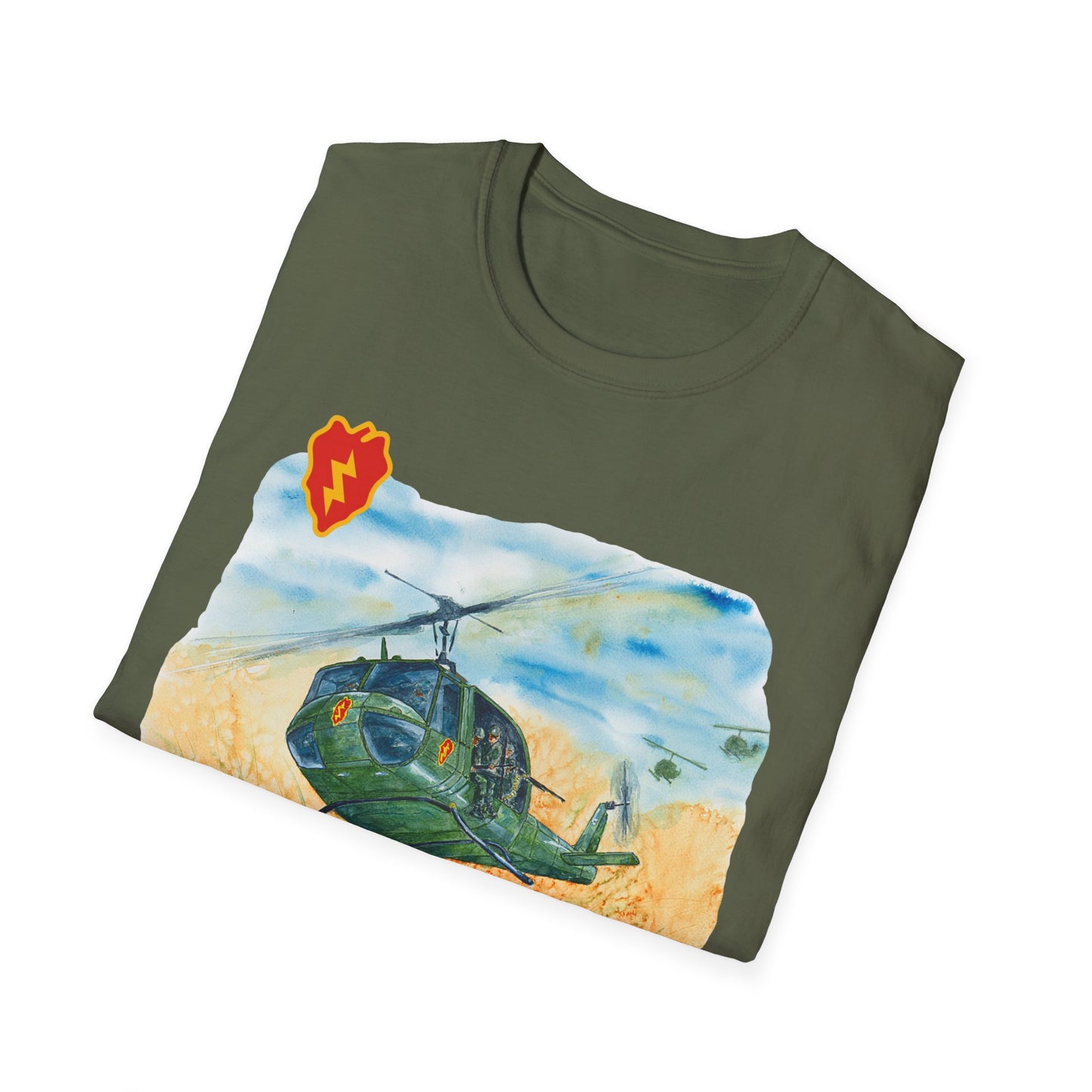 25th Infantry Vietnam Huey Unisex Softstyle T-Shirt