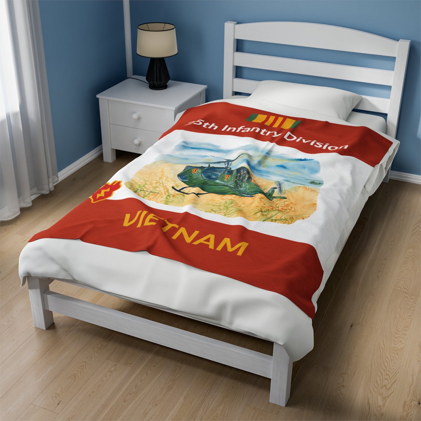 25th Infantry Vietnam Huey Blanket