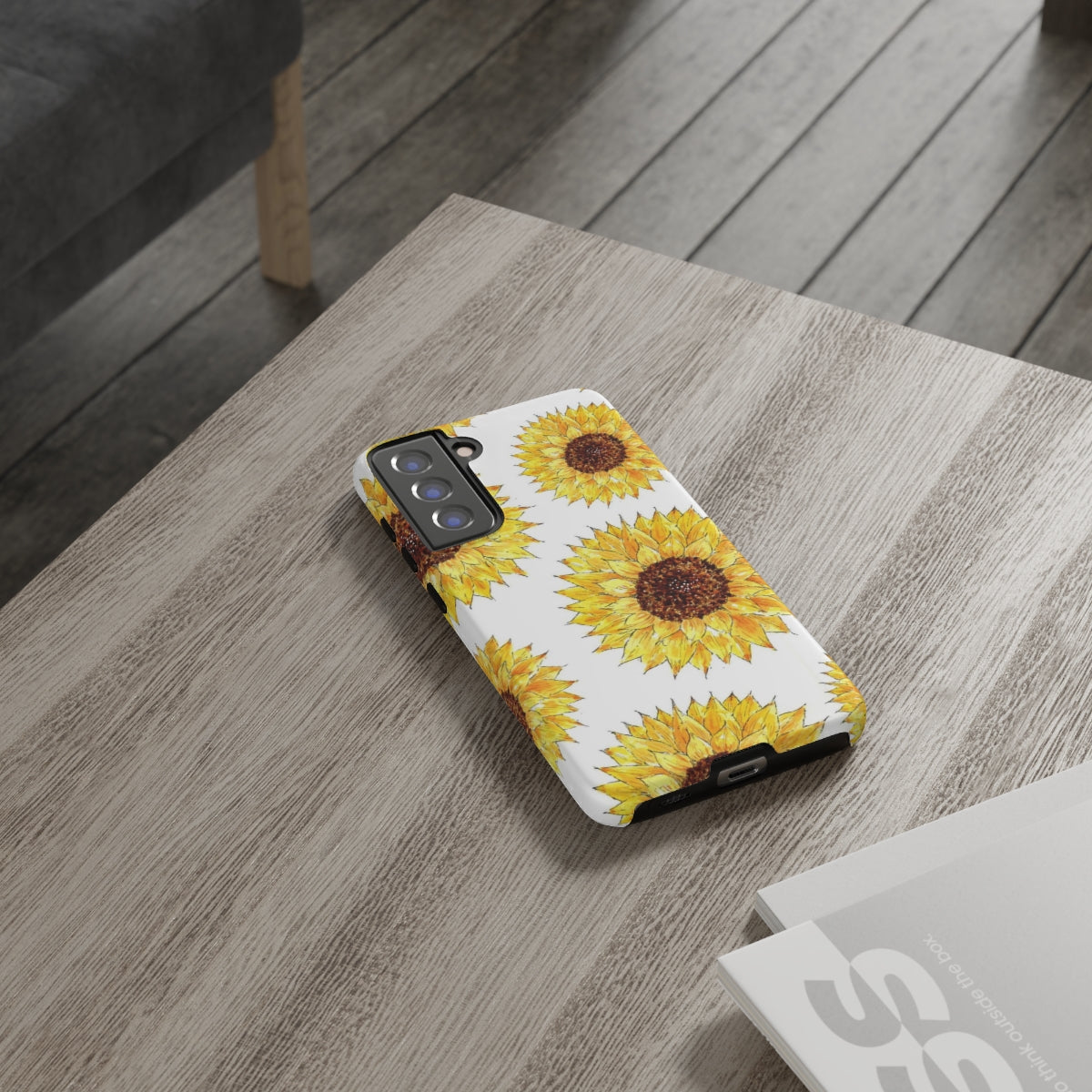Sunflower Pattern Tough Phone Case