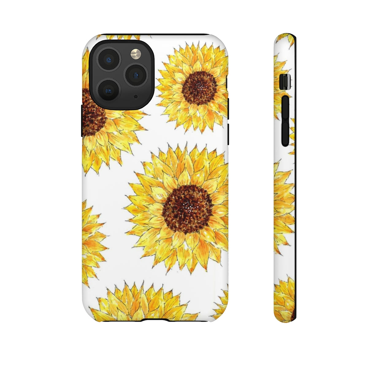 Sunflower Pattern Tough Phone Case