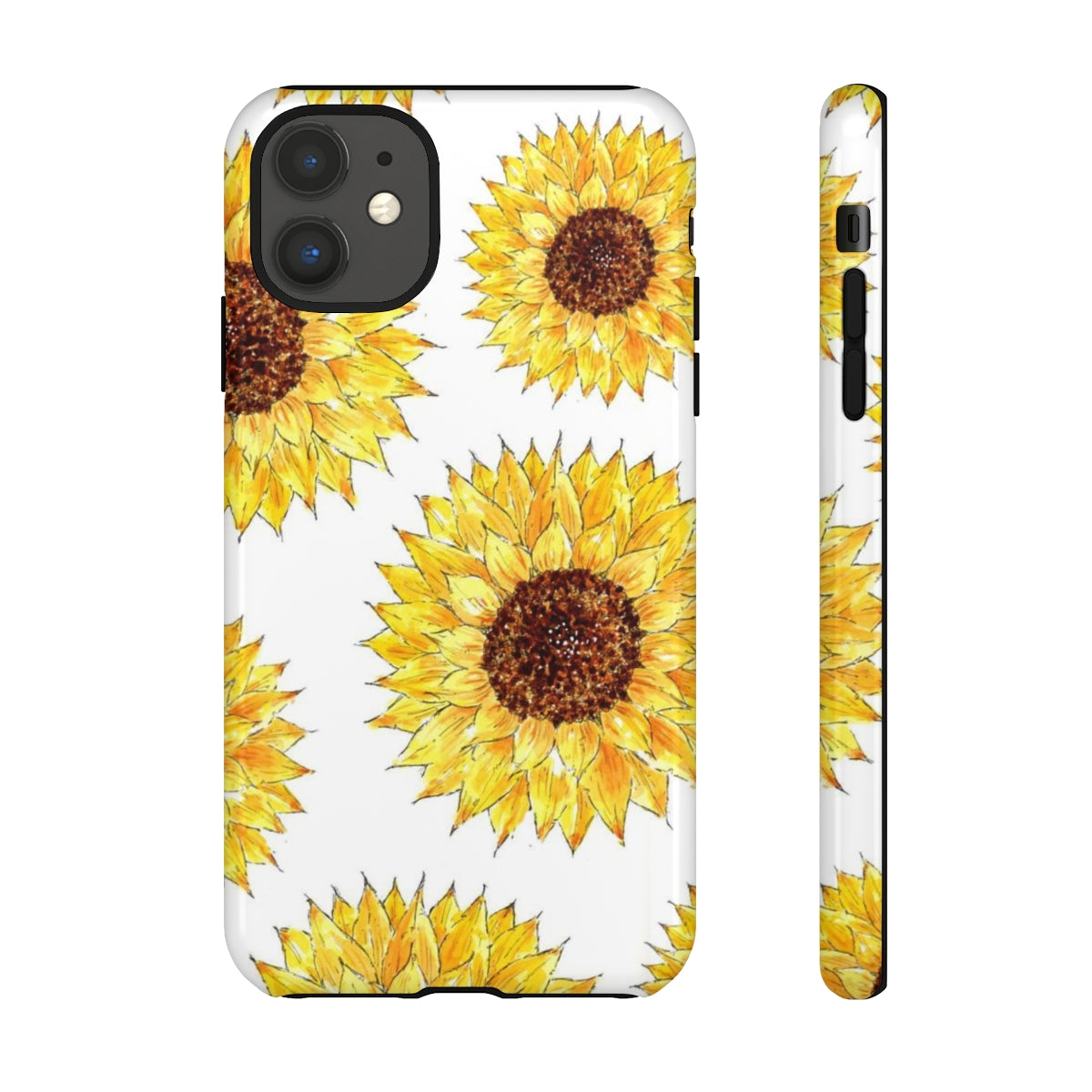 Sunflower Pattern Tough Phone Case