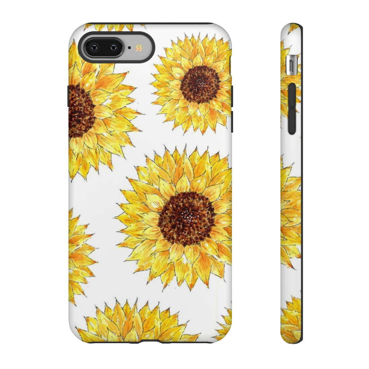 Sunflower Pattern Tough Phone Case