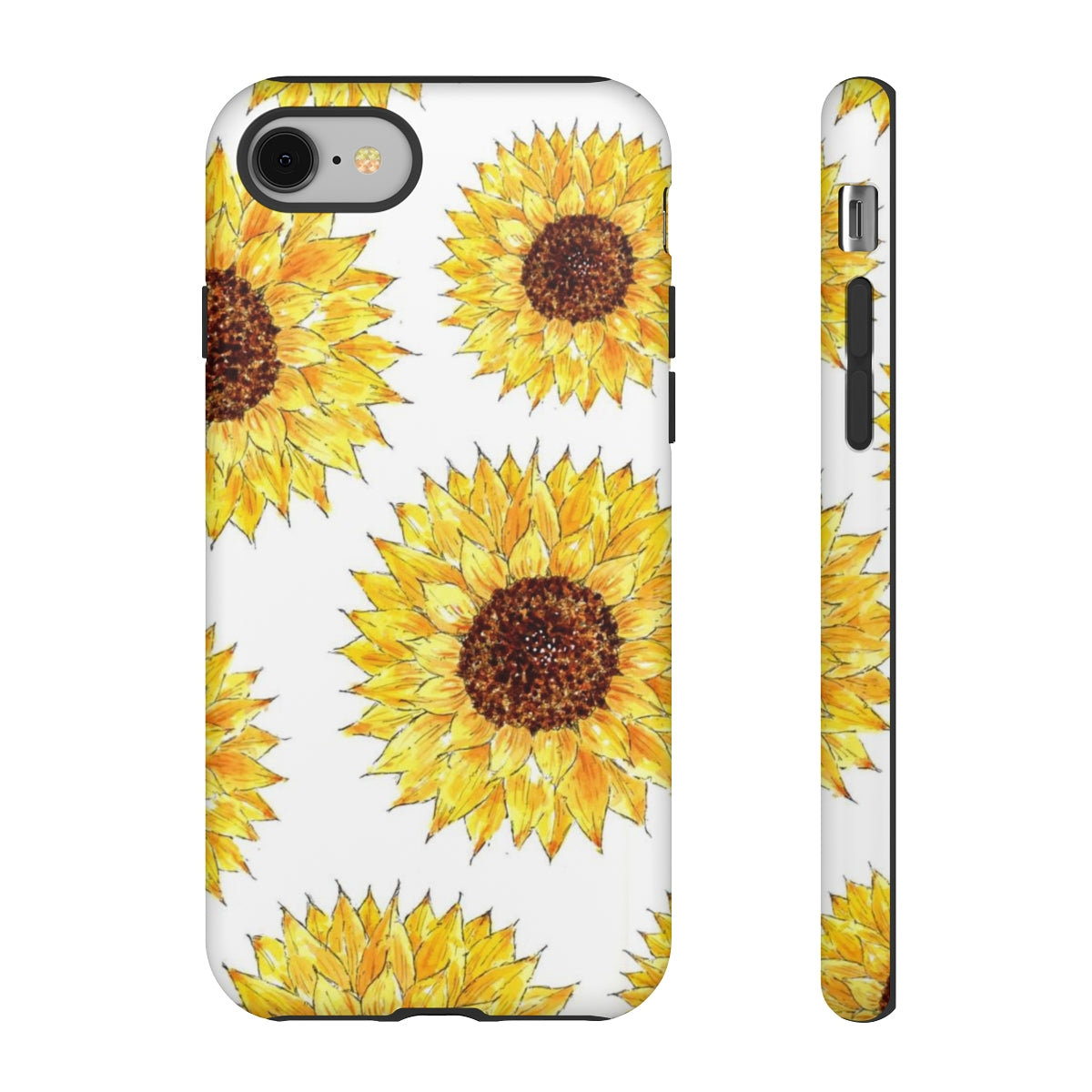 Sunflower Pattern Tough Phone Case