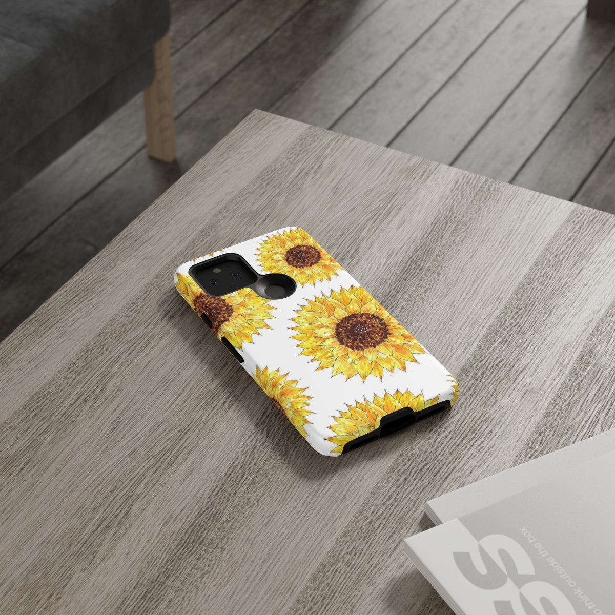 Sunflower Pattern Tough Phone Case