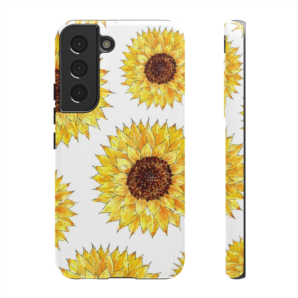 Sunflower Pattern Tough Phone Case