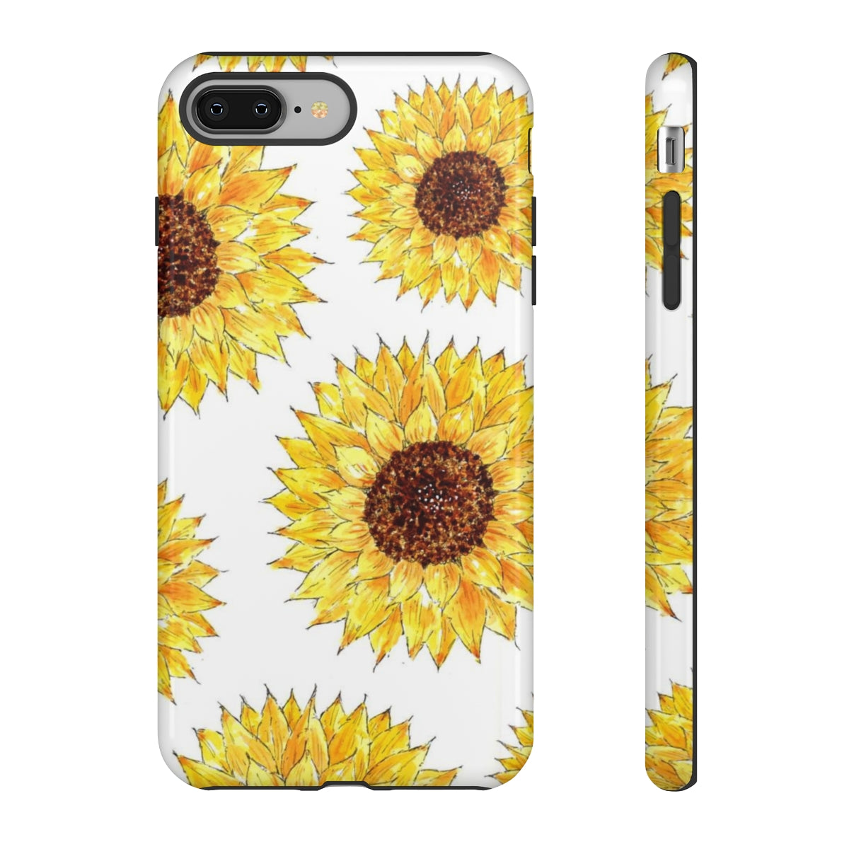 Sunflower Pattern Tough Phone Case