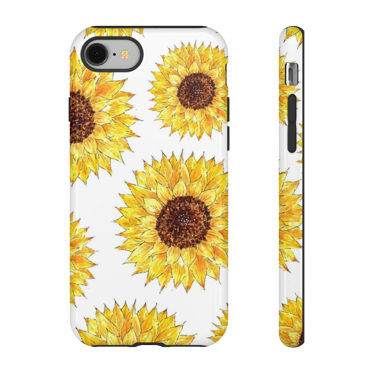 Sunflower Pattern Tough Phone Case