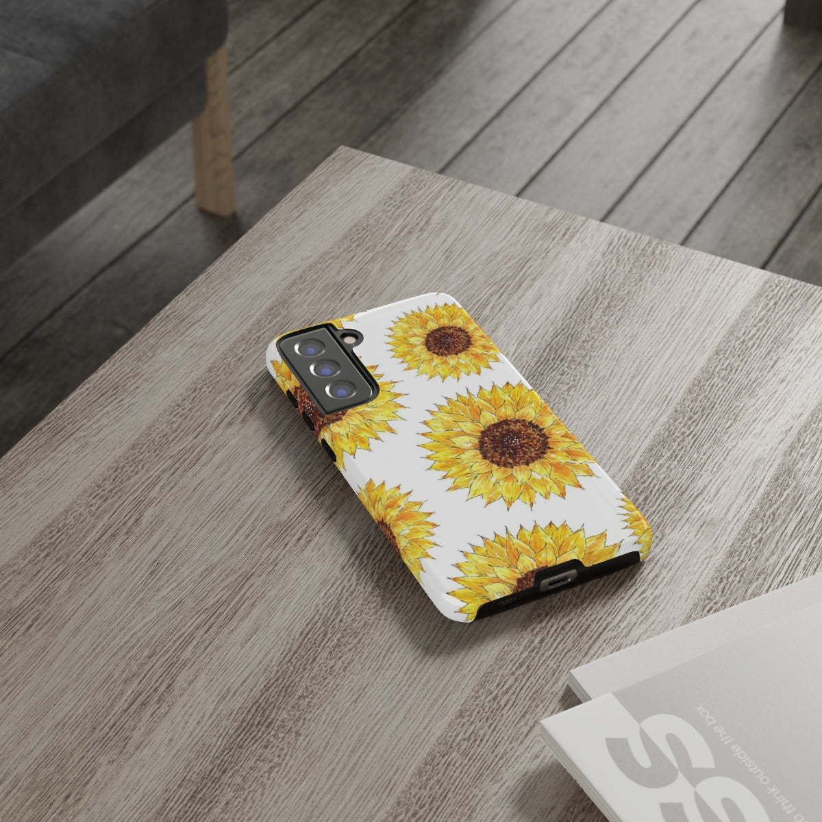 Sunflower Pattern Tough Phone Case