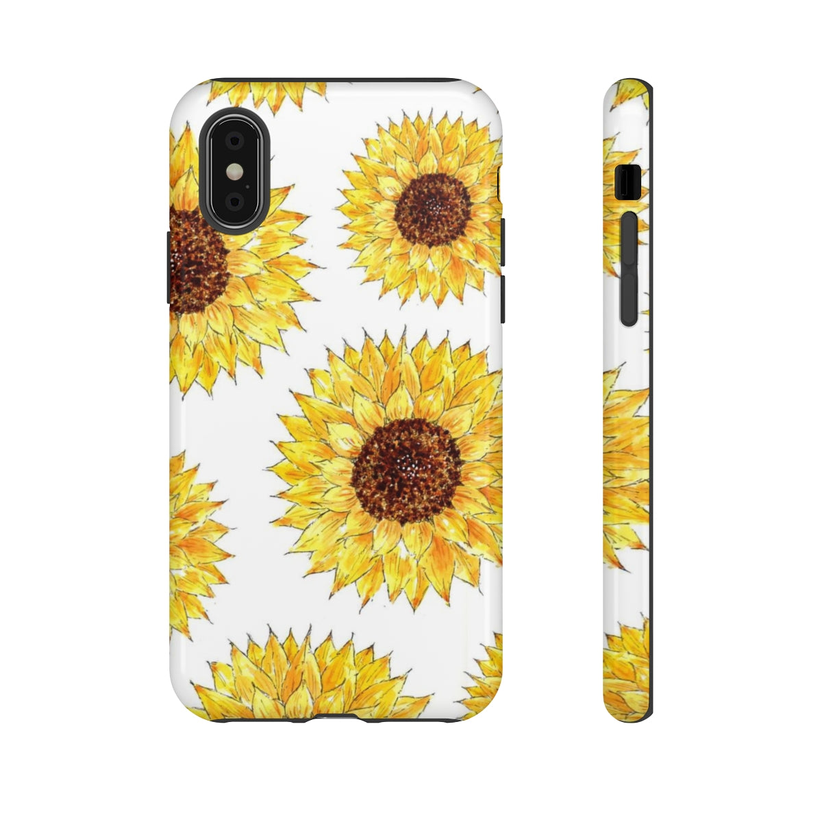 Sunflower Pattern Tough Phone Case