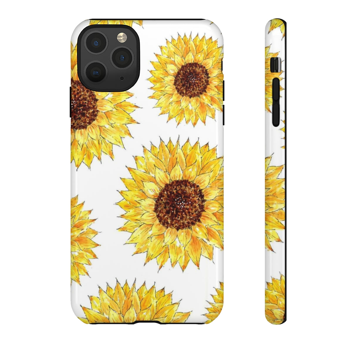 Sunflower Pattern Tough Phone Case