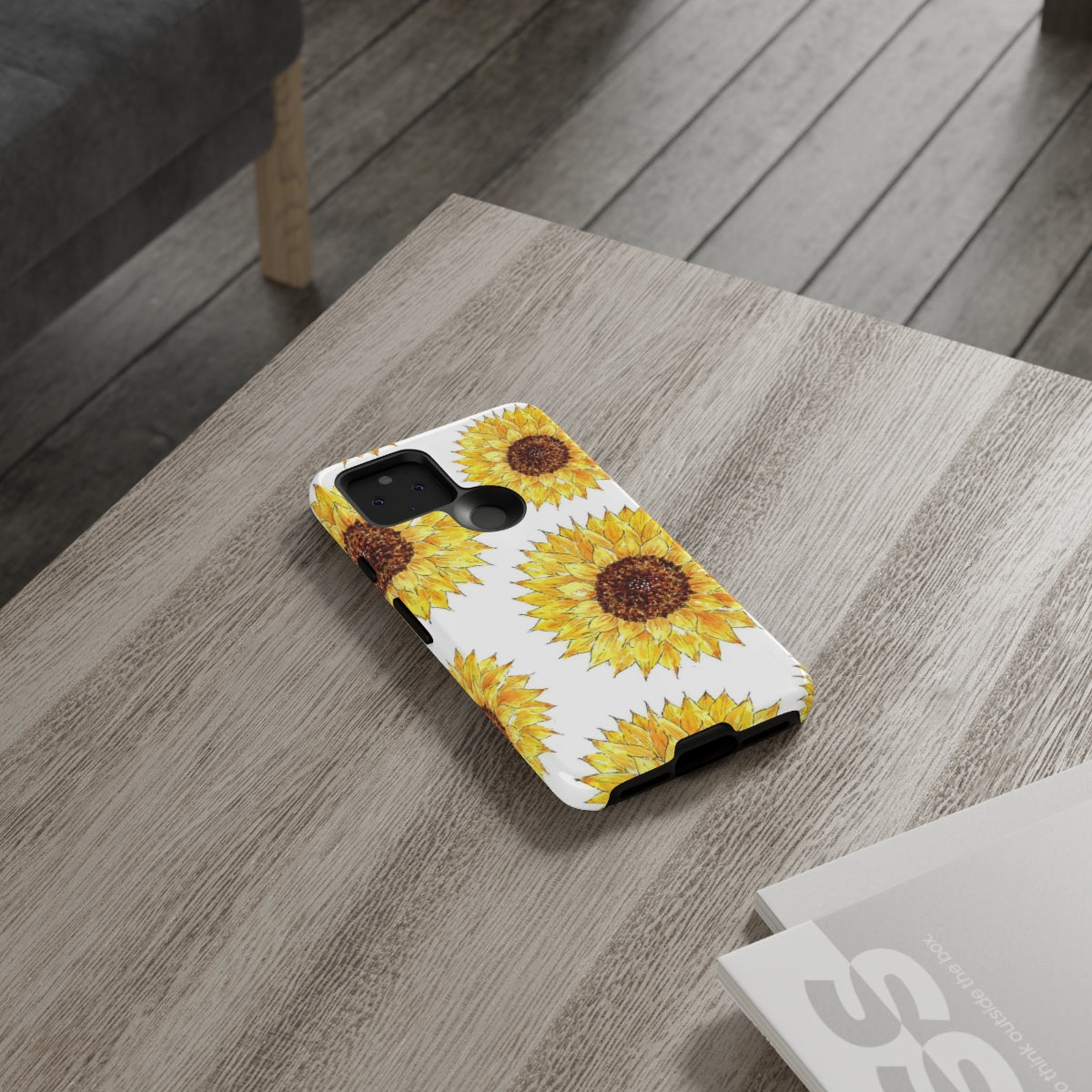 Sunflower Pattern Tough Phone Case