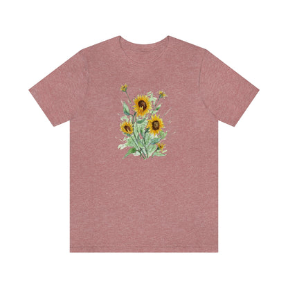 Sunflowers, Unisex Jersey Short Sleeve Tee