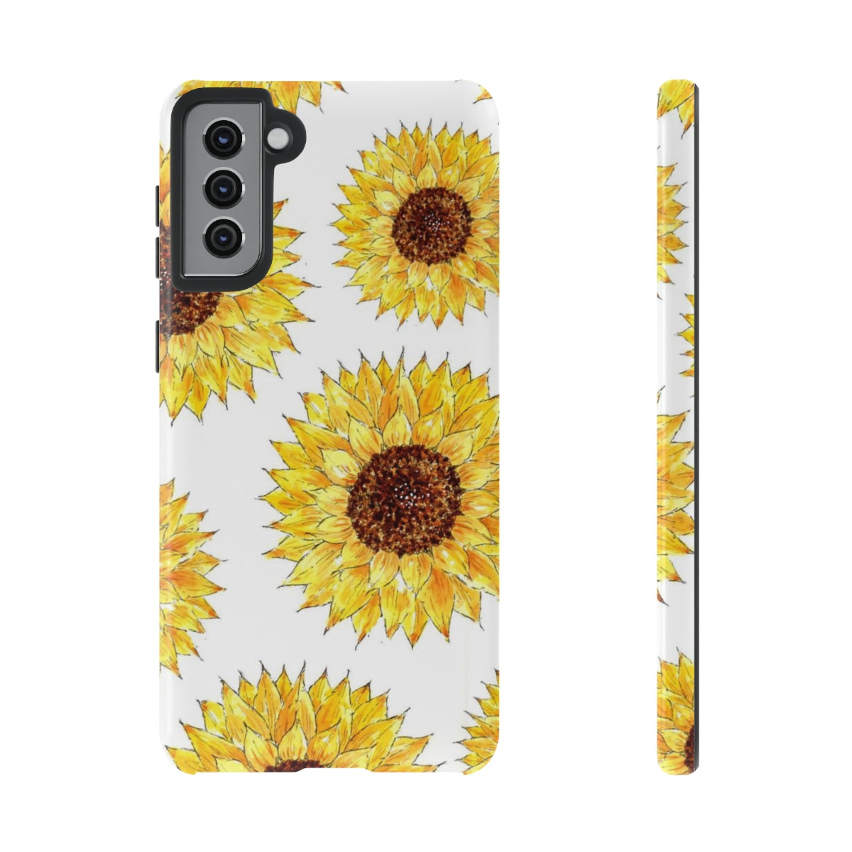 Sunflower Pattern Tough Phone Case