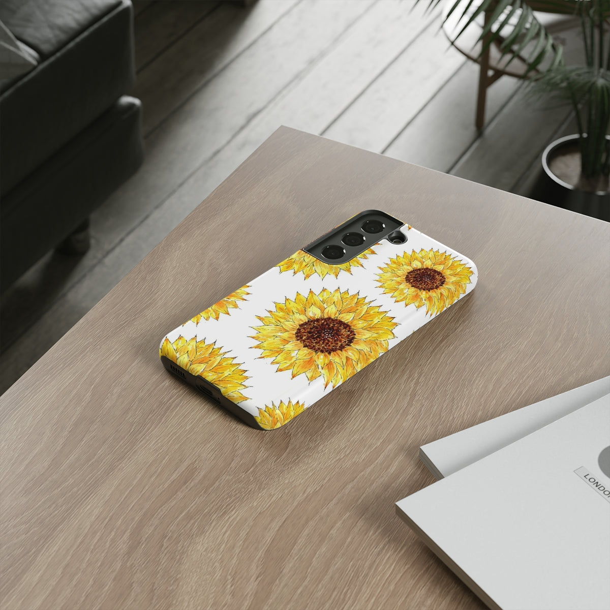 Sunflower Pattern Tough Phone Case
