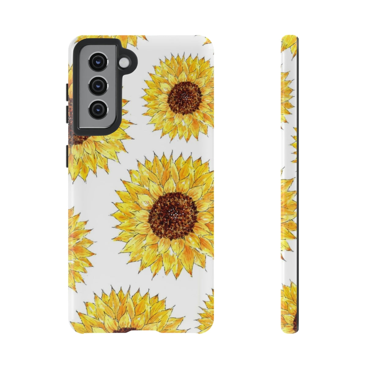 Sunflower Pattern Tough Phone Case