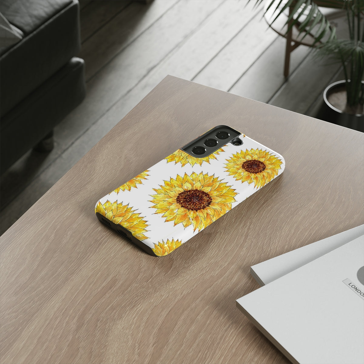Sunflower Pattern Tough Phone Case