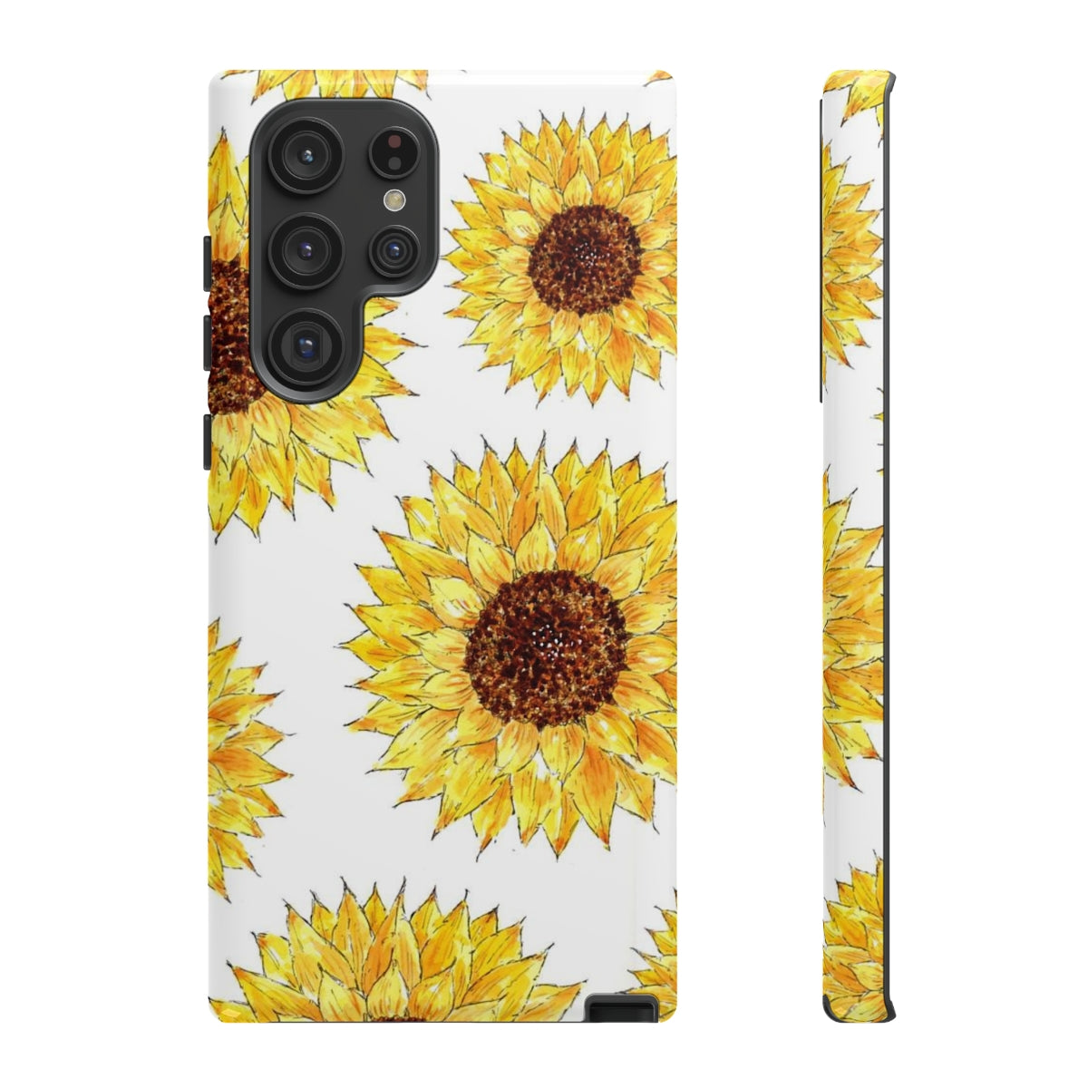 Sunflower Pattern Tough Phone Case