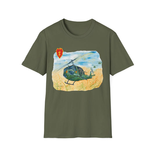 25th Infantry Vietnam Huey Unisex Softstyle T-Shirt