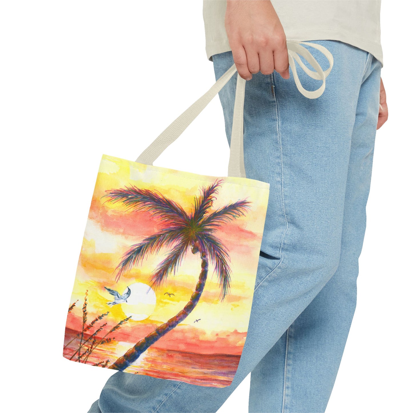 Tote Bag — Tropical Sunset Palm Beach Tote