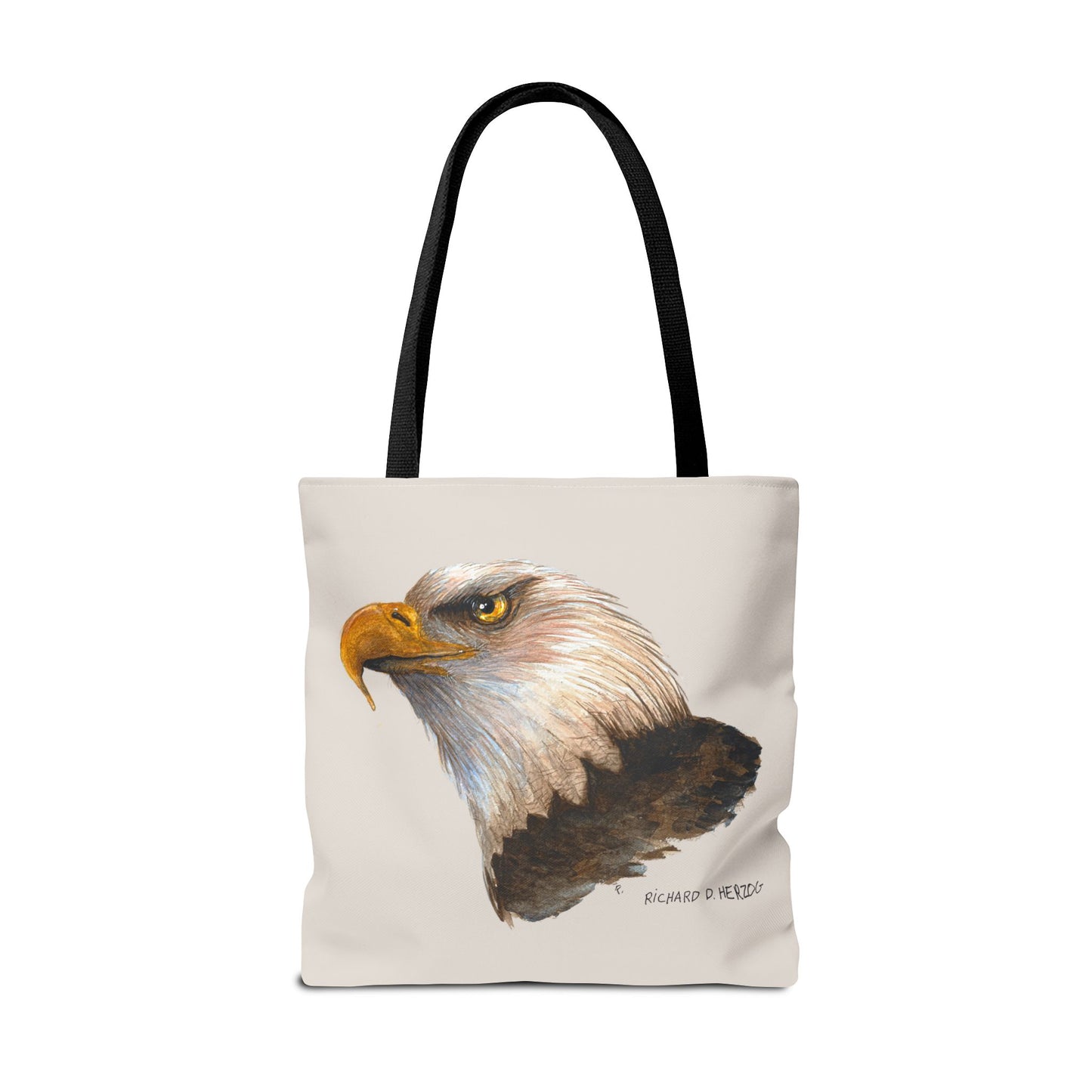 Eagle Head Tote Bag - Realistic Bald Eagle Art Tote for Wildlife Lovers
