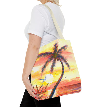 Tote Bag — Tropical Sunset Palm Beach Tote