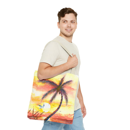Tote Bag — Tropical Sunset Palm Beach Tote