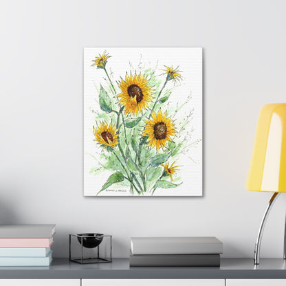 Bunch Of SunFlowers Canvas Print