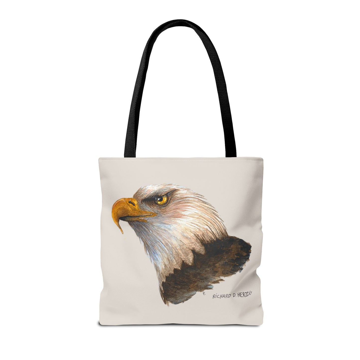 Eagle Head Tote Bag - Realistic Bald Eagle Art Tote for Wildlife Lovers