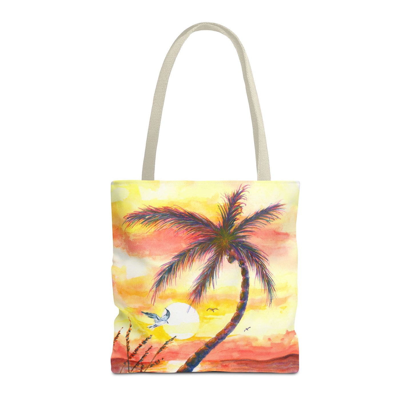 Tote Bag — Tropical Sunset Palm Beach Tote