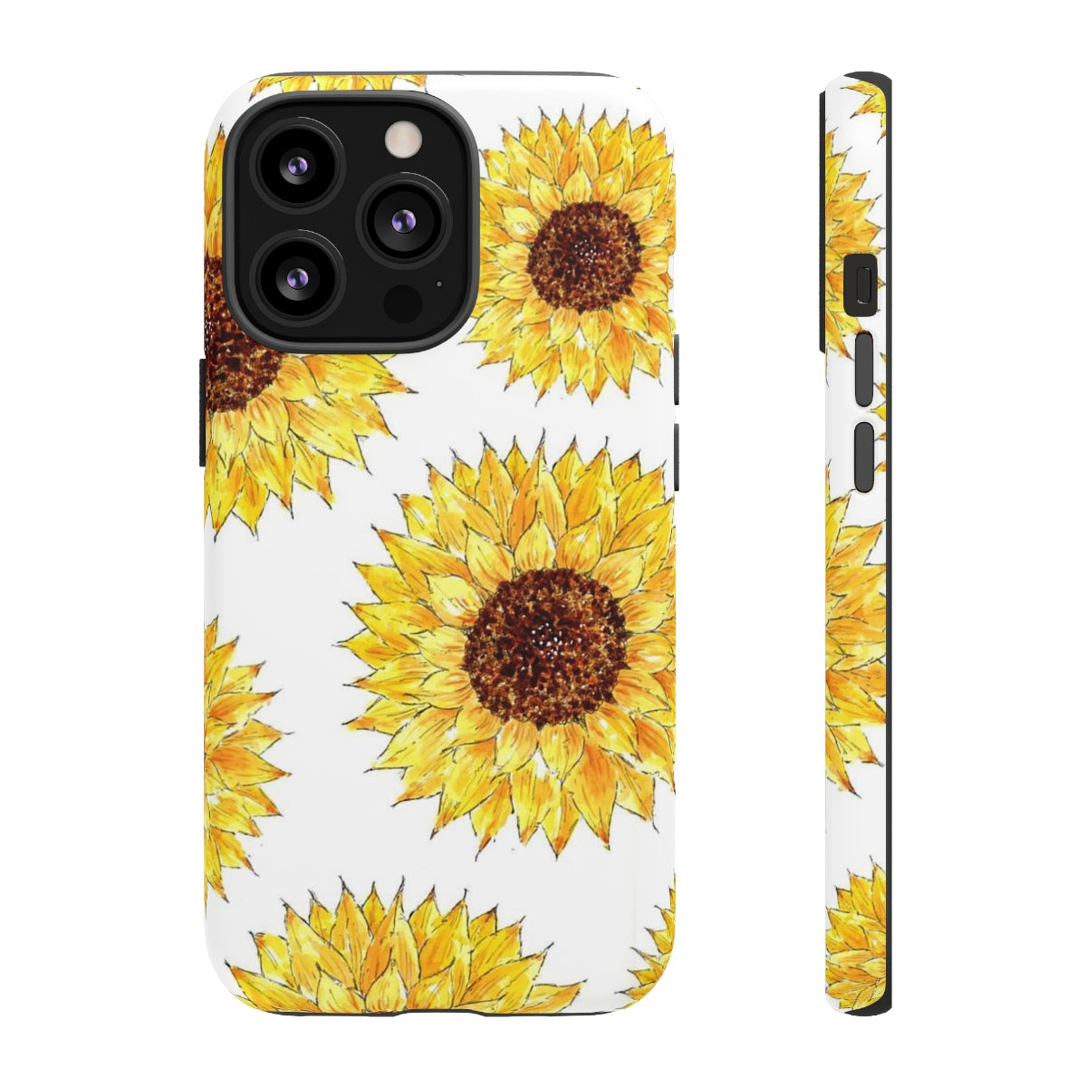 Sunflower Pattern Tough Phone Case