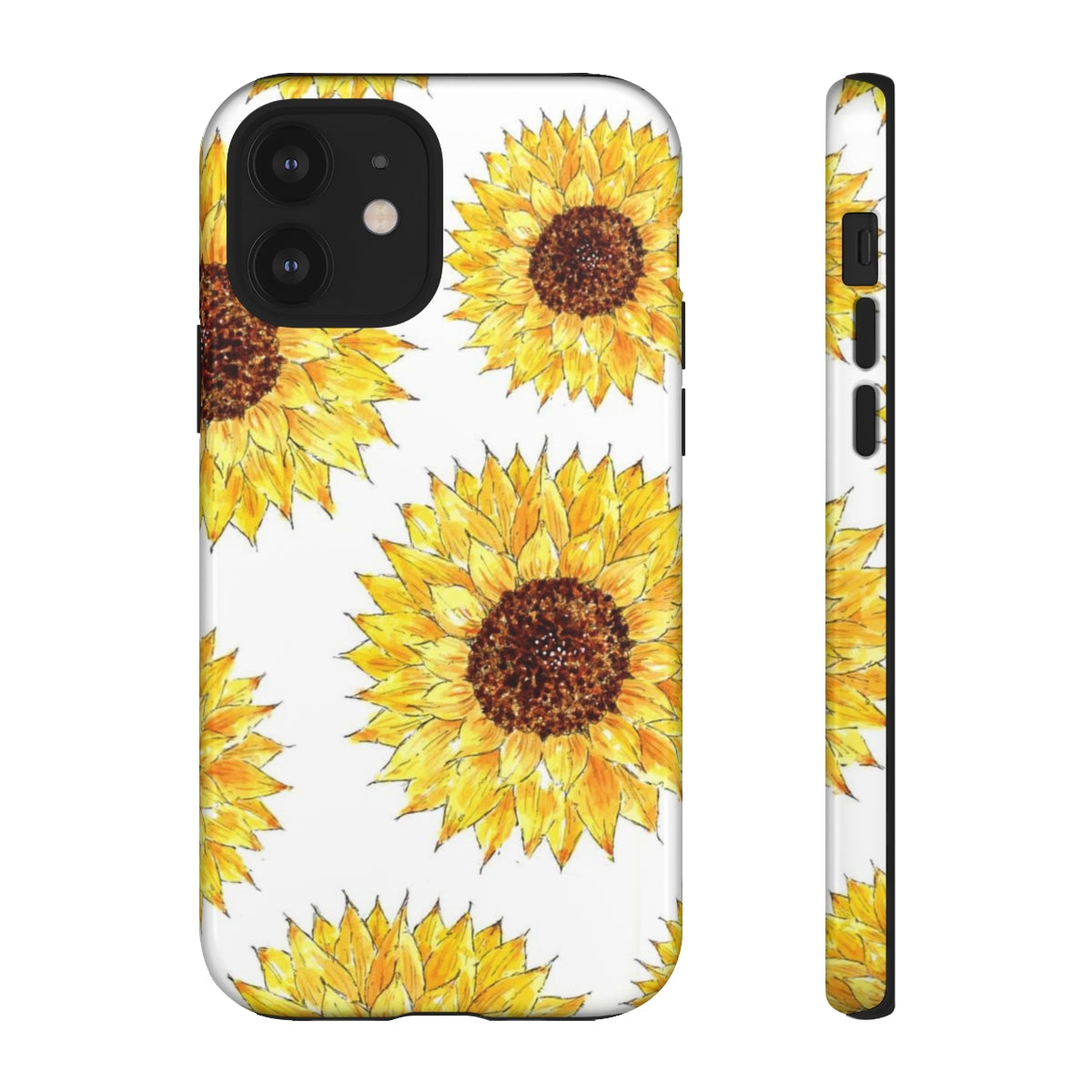 Sunflower Pattern Tough Phone Case