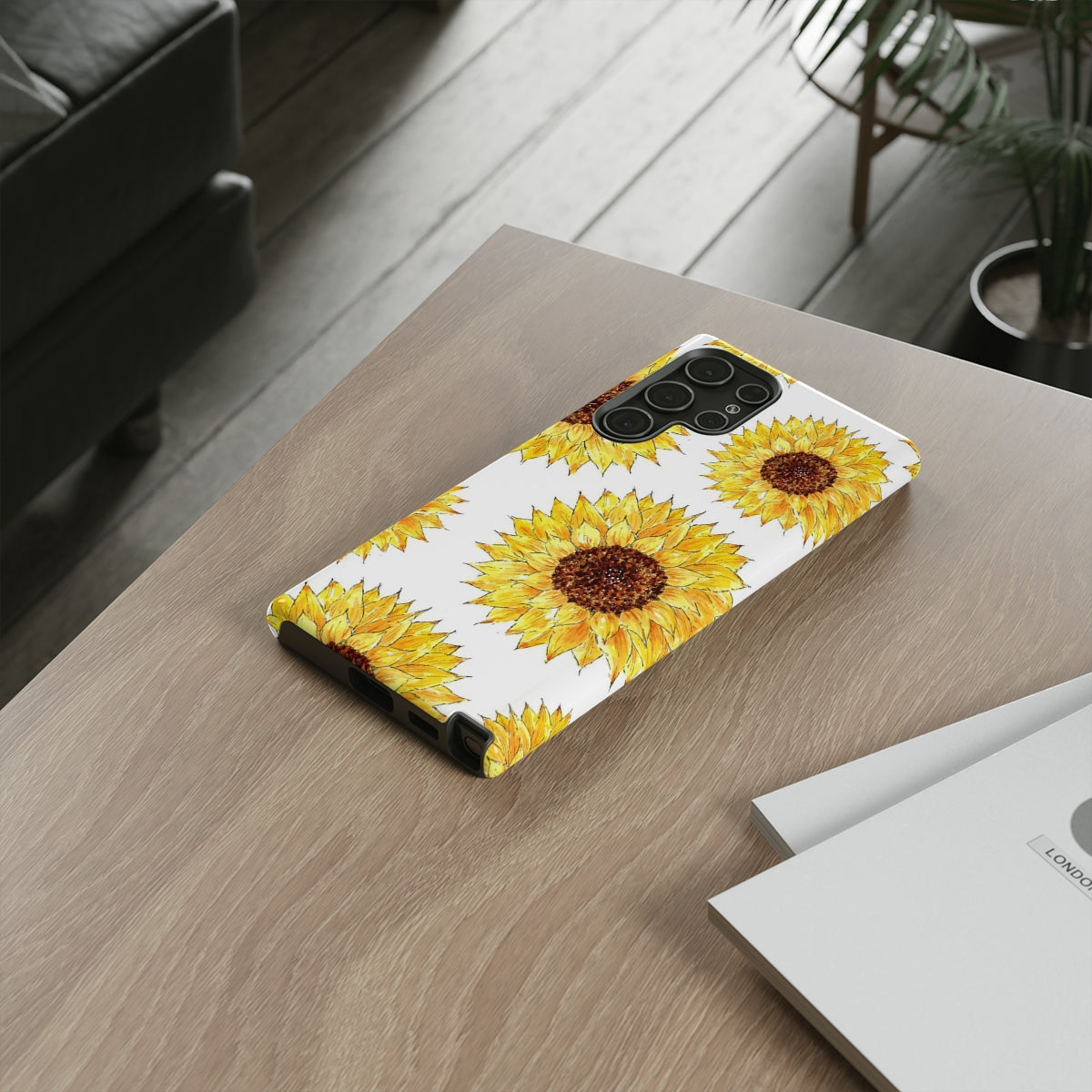 Sunflower Pattern Tough Phone Case