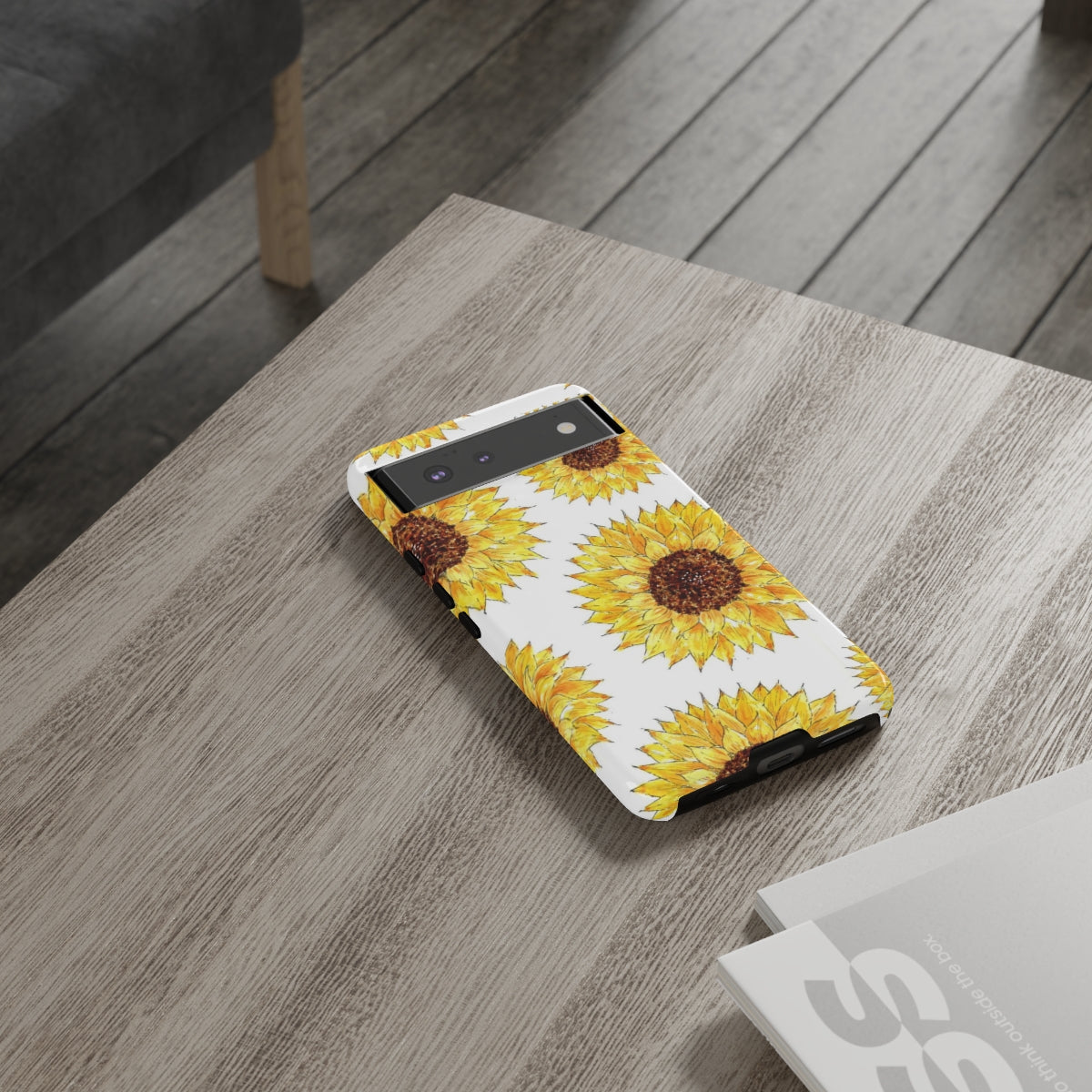 Sunflower Pattern Tough Phone Case