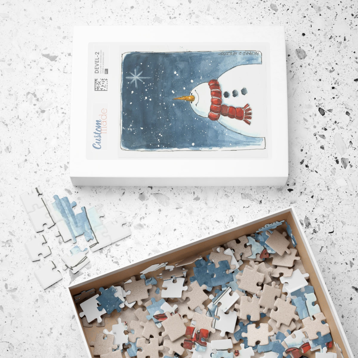 Snowman Looking Up Puzzle (110, 252, 500, 1014-piece)