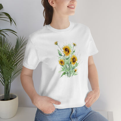 Sunflowers, Unisex Jersey Short Sleeve Tee