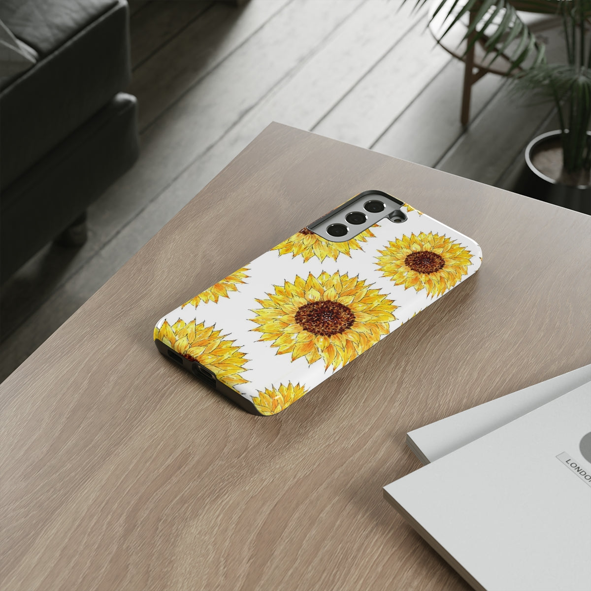 Sunflower Pattern Tough Phone Case