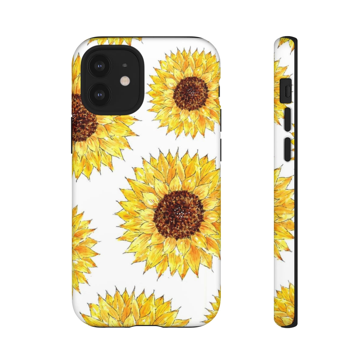 Sunflower Pattern Tough Phone Case